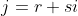 j = r+si